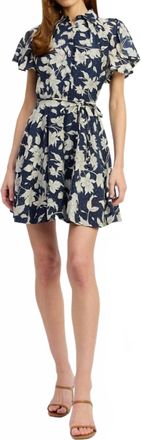 En Saison Madeline Mini Dress In Navy