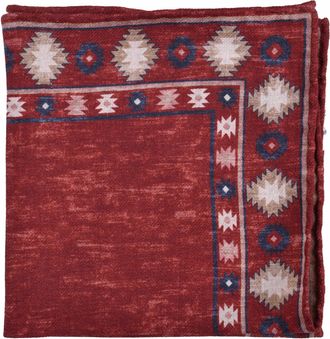 Brunello Cucinelli Bicolor Wool Pocket Mens Square