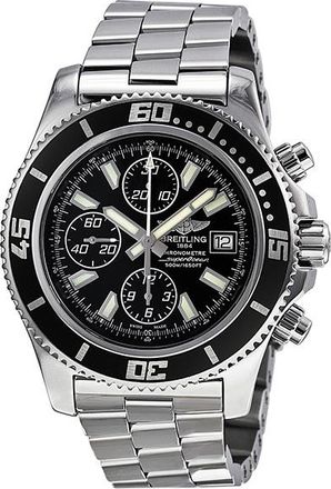 Breitling Pre-owned Breitling Superocean Chronograph Ii Chronograph Automatic Black Dial Mens Watch A13341A8/BA84 SS