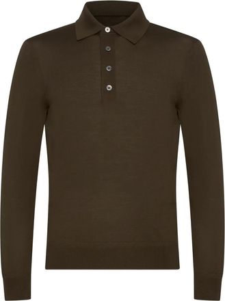 Tom Ford Polo con bottoni - Marrone