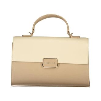 Valentino Handbags, female, Beige, Size: ONE SIZE TwoTone Top Handle Handbag