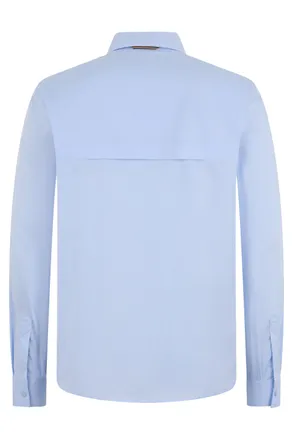 K-Way Long-Sleeved Cotton Shirt - Blue