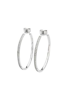 Lucy Quartermaine Skinny Drip Large Hoop in Sterling Silver at Nordstrom