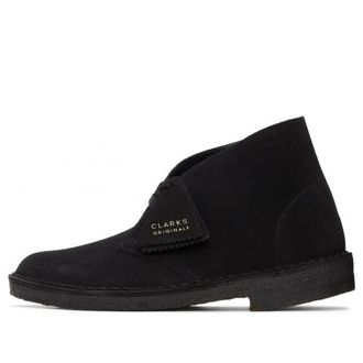 Clarks (WMNS) Clarks Desert Boots Suede Black 26155524