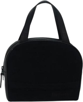 Burberry Pre-owned Handbags, female, Black, Size: ONE SIZE Pre-owned Suede Handbag