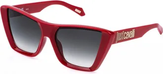 Just Cavalli Grey Gradient Butterfly Ladies Sunglasses SJC146 06XX 58