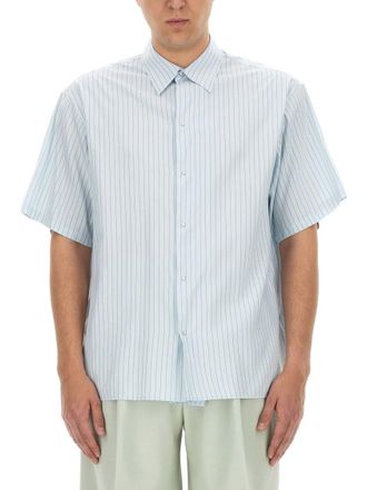 Lanvin Relaxed Fit Striped Shirt With Classic Collar