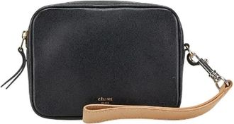 Celine Pre-owned Clutches, female, Black, Size: ONE SIZE Pre-owned Leather clutches