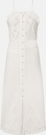 Isabel Marant Nelsane cotton and linen midi dress