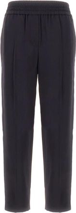 Brunello Cucinelli Stijlvolle broeken voor mannen - Dames - Slim Fit Broeken - Grijs - M - Wol - Broeken
