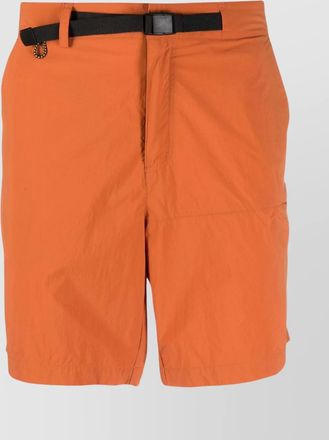 K-Way belted waist nylon shorts