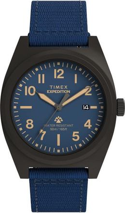 Timex Expedition Capstone Silicone Strap Watch, 39mm in Blue at Nordstrom