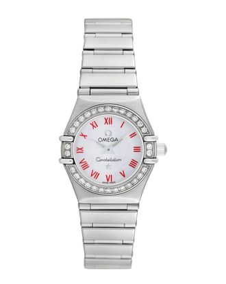 Omega Womens Constellation Mini Diamond Watch, Circa 1990s (Authentic Pre-Loved)