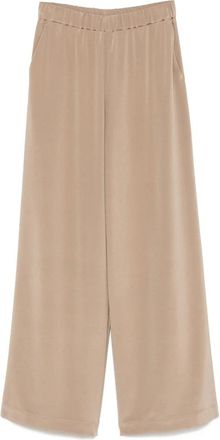 Max Mara Bonn 121 037 Broek - Dames - Wijde Broeken - Bruin - XS - Broeken