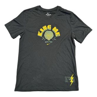 Nike Dri-FIT LeBron King Me T-Shirt Black Yellow DB6821-010