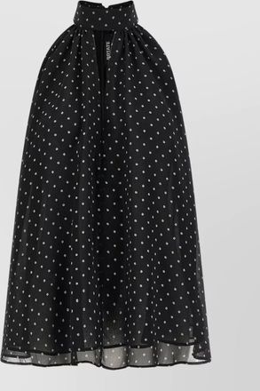 Rotate printed halterneck sleeveless blouse