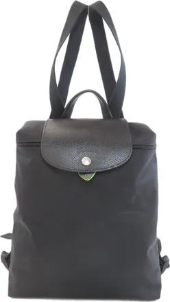 Longchamp Black Nylon Backpack (Pre-Owned)