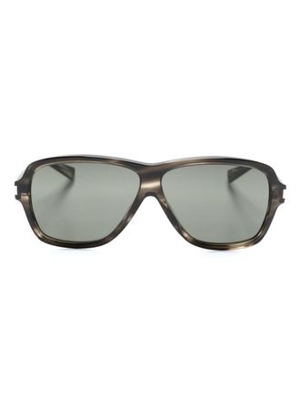 Saint Laurent Eyewear Occhiali da sole Carolyn oversize - Grigio