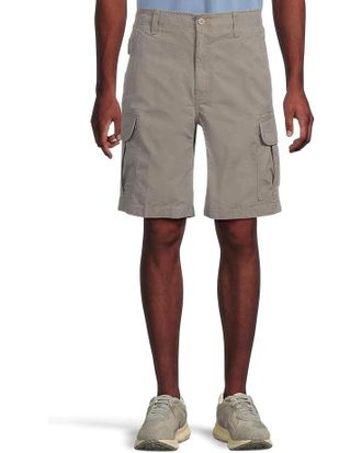 L.L.Bean Mens L. L.Bean Allagash 10 in Cargo Shorts Asphalt Cotton Natural Fit GBO2023