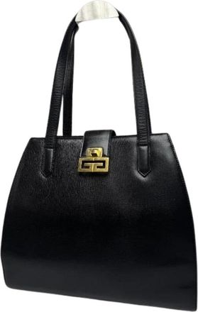 Givenchy Pre-owned Canvas Handtas - Dames - Vintage Handtas - Zwart - ONE Size - Vintage