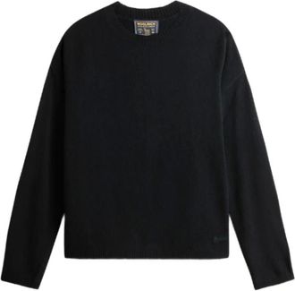 Woolrich Maglione girocollo 12Gg Cozy Wool Cash - - Knitwear - Donna - Nero - XS