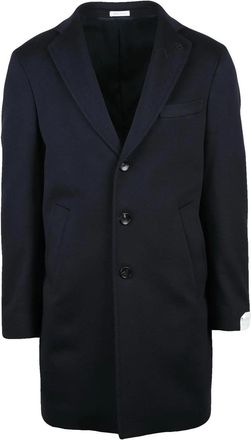 Breras Milano Blue Virgin Wool Dublin Coat