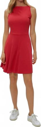 Michael Stars Sayde Mini Skater Dress In Rumba
