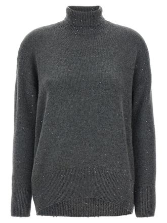 Brunello Cucinelli Womens Sequin Sweater