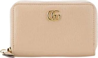 Gucci Pre-owned Wallets, female, Beige, Size: ONE SIZE Pre-owned Leather Wallet