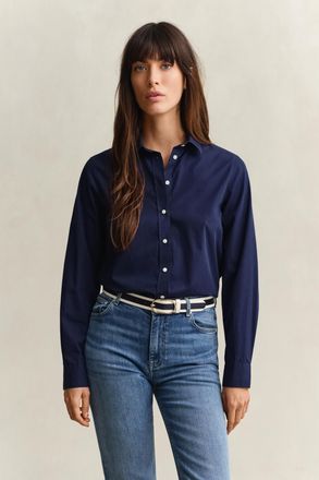GANT Women Regular Fit Classic Poplin Shirt (42) CLASSIC BLUE