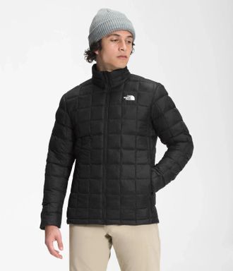 The North Face Thermoball Eco Jacket Mens Black Quilted Full Zip FROG601
