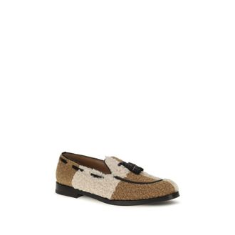 Fratelli Rossetti Two-Tone Boucl&eacute; Loafer - Beige
