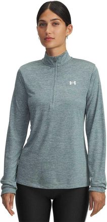 Under Armour Dames-top met halve rits en textuur (Jasper)