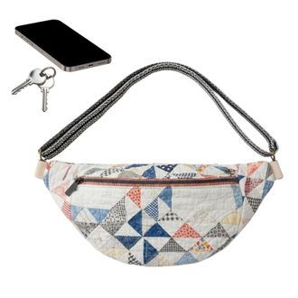 Generic Quilted Bag | Handmade Portable Storage Pouch - Fabric Bag with Adjustable Strap,for Women Men Girls Sports Hiking Cycling Riding Camping Picnic Home 