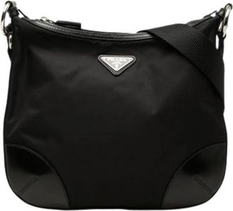 Prada Pre-owned Crossbody Bag - Dames - Vintage Schoudertas - Zwart - ONE Size - Leer - Vintage