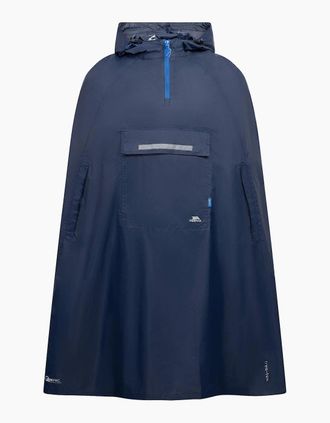 Trespass Mens Trespass Qikpac Unisex Hooded Waterproof Packaway Poncho - Navy - Size: 42/Regular