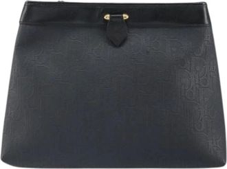 Dior Pre-owned Clutches, female, Black, Size: ONE SIZE Pre-owned Trotter pouch
