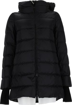Herno Quilted Puffer Jacket with High Collar and Ribbed Cuffs