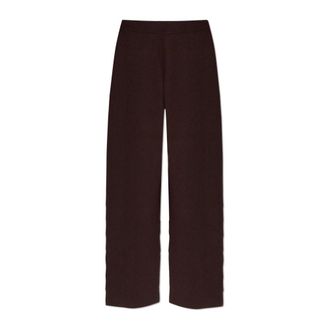 Sportmax Broeken, Dames, Bruin, XS, Wol, Goloso Wolle Broek