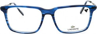 Lacoste L2925N400 Rectangle Full Rim Eyeglasses - Blue