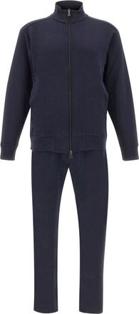 Paul & Shark Cotton Full Zip Tracksuit with Iconic badge - male - Paul & Shark - Jumpsuits - Blue - 2XL - Jumpsuits & Playsuits
