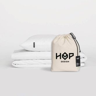 OEM Ropa De Cama Pure - Algod&oacute;n Puro - Blanco 220/200cm + 2 Fundas De Almohada 50/60cm