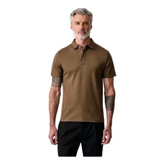 Michael Kors Polo de Algod&oacute;n con Logo Bordado - Tops - Hombre - Marr&oacute;n - M