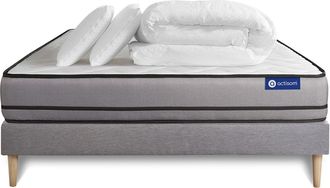 Actisom Pack Colch&oacute;n Gris L&aacute;tex Y Espuma Viscoel&aacute;stica 180 X 200