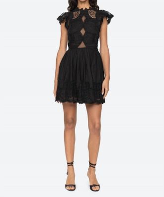 Sea New York Drea Mini Dress In Black