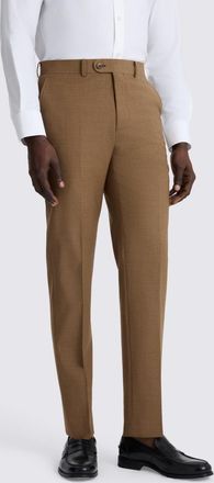 Moss Tailored Fit Chestnut Performance Trousers