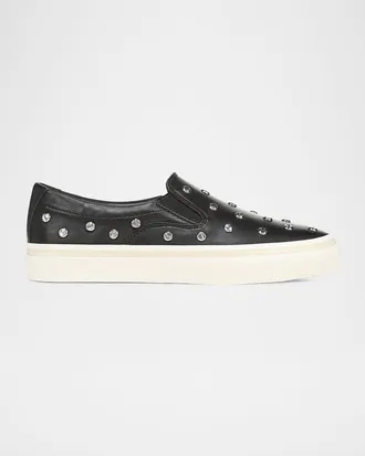Vince Blair 30MM Studded Leather Loafers