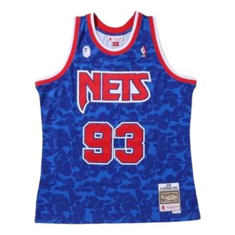 A Bathing Ape Mitchell & Ness Nets Jersey Blue 1I23-108-904-BLU