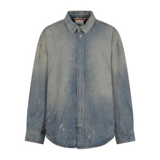 Acne Studios Denim Shirts, male, Blue, Size: S/M Denim Shirt