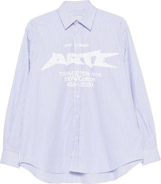 Arte Logo-print Striped Shirt